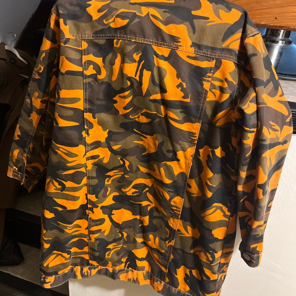Orange camo  jacket/dress - Picture 4 of 5